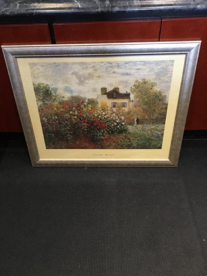 Multi-Color Garden Flowers Framed Art