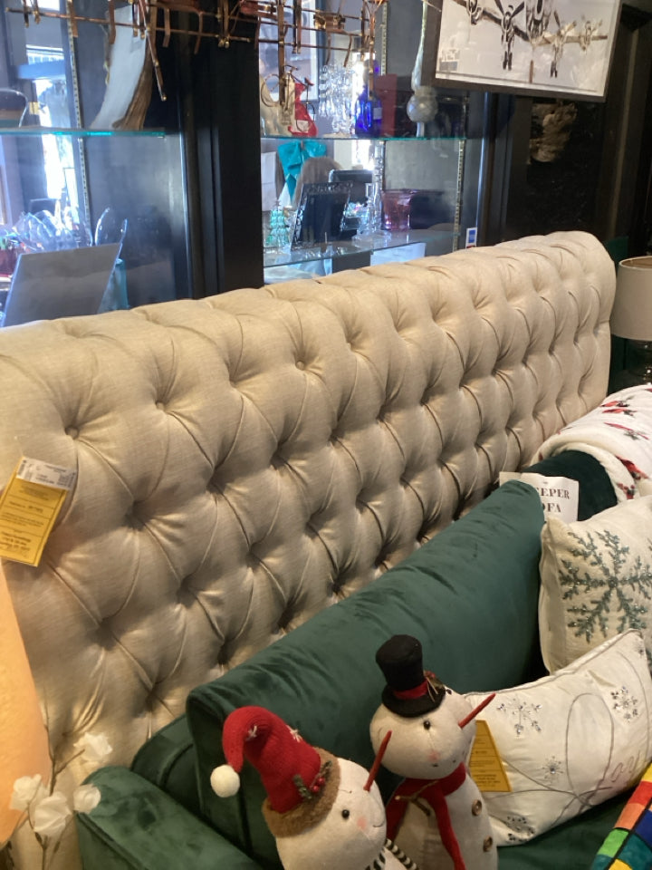 King Coaster Upholstered Natural Bed