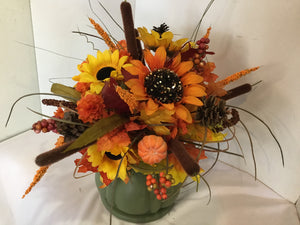 Fall Multi-Color Centerpiece Faux Flowers