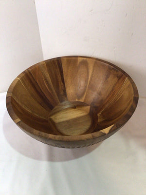 Hearth & Hand Brown Wood Carved Bowl