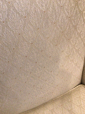 Wing Back Leaf Cream Chair