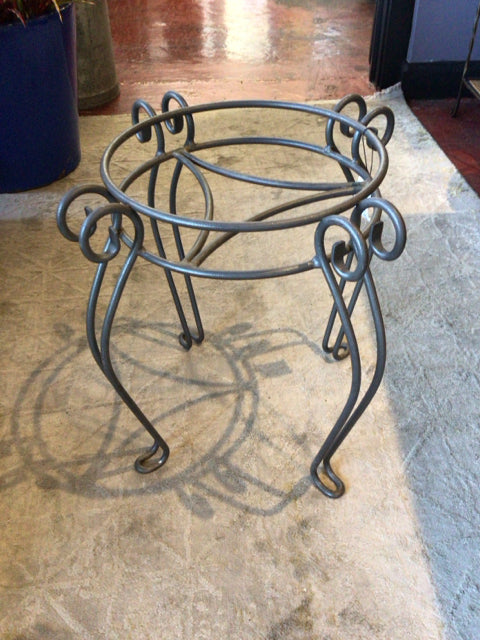 Black Wrought Iron Plant Stand
