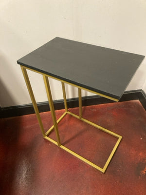 Open Leg Gold/Black Table