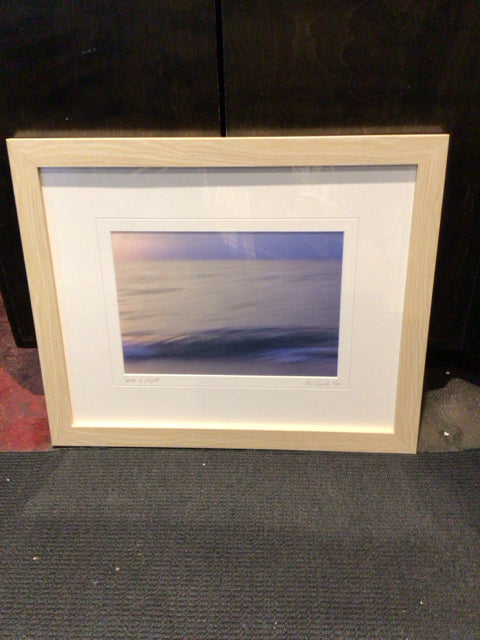 Signed Gray/blue Framed Art