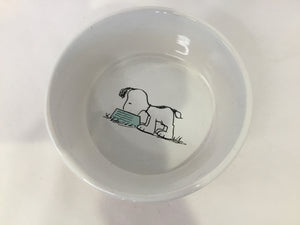 Snoopy Pink/White Dog Bowl