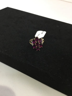 Purple Rhinestone Ring