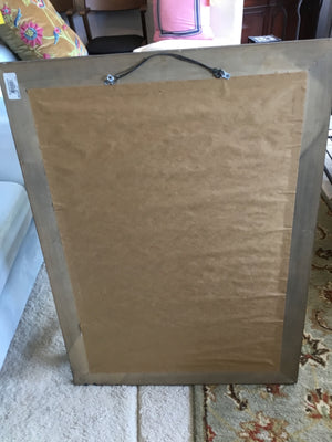 Black/White Ribbon Toile Bulletin Board