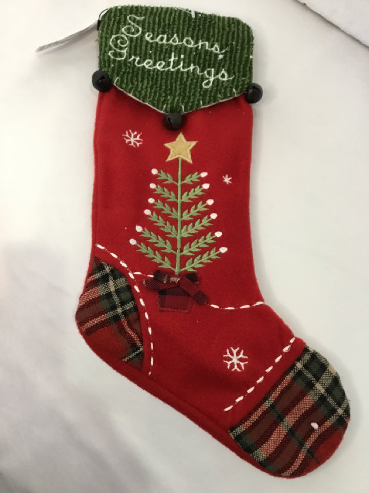 Christmas Multi-Color Felt Stocking Holiday Item