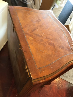 Vintage Cabinet Wood AS IS Side/End Brown Table