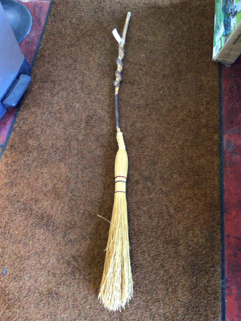 Rustic Brown Twisted Broom