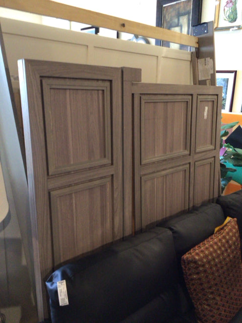 Full As Is Wood Gray Bed