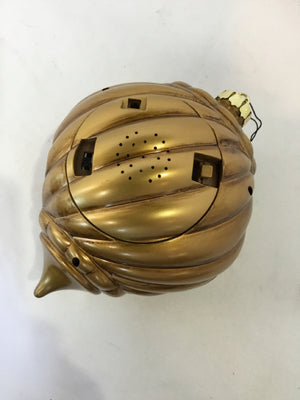 Christmas Gold/Multi Plastic Ornaments Battery Holiday Item