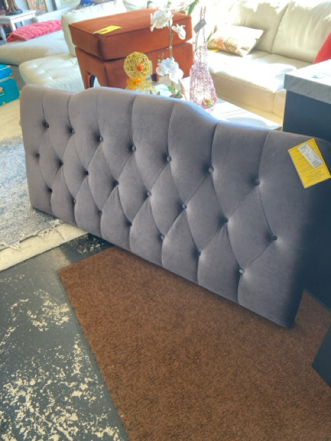 Headboard Upholstered Queen Lavender Bed