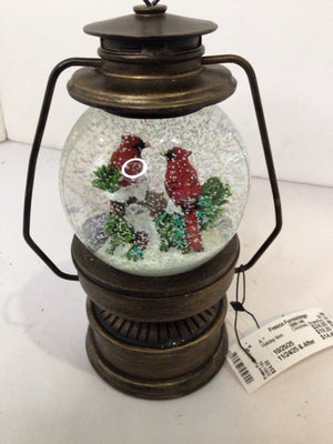 Christmas Red/Green Snowglobe Lanterns Holiday Item