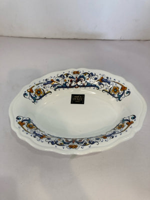 Italian White/Blue Bowl