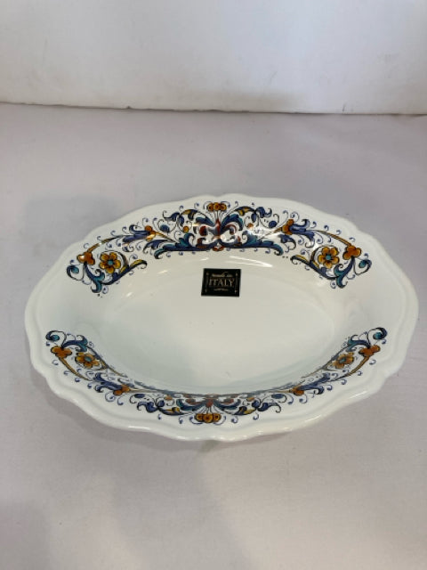 Italian White/Blue Bowl