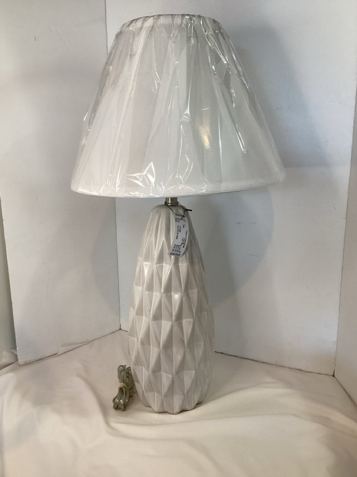 Table White Ceramic Lamp
