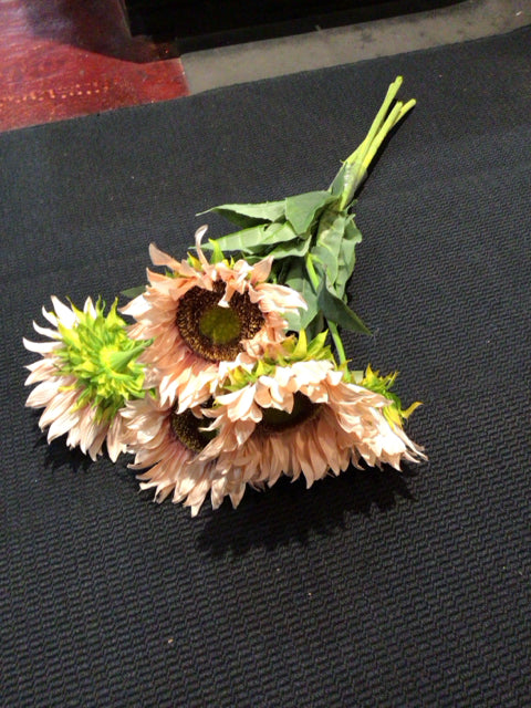 Pink/Green Sunflower Faux Flowers