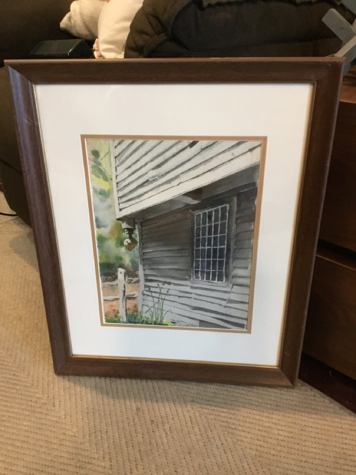 Gray House Framed Art