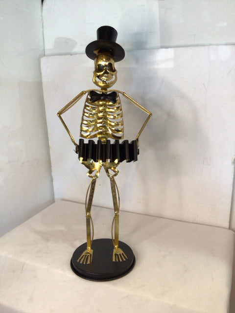 Halloween Gold Skeleton Holiday Item