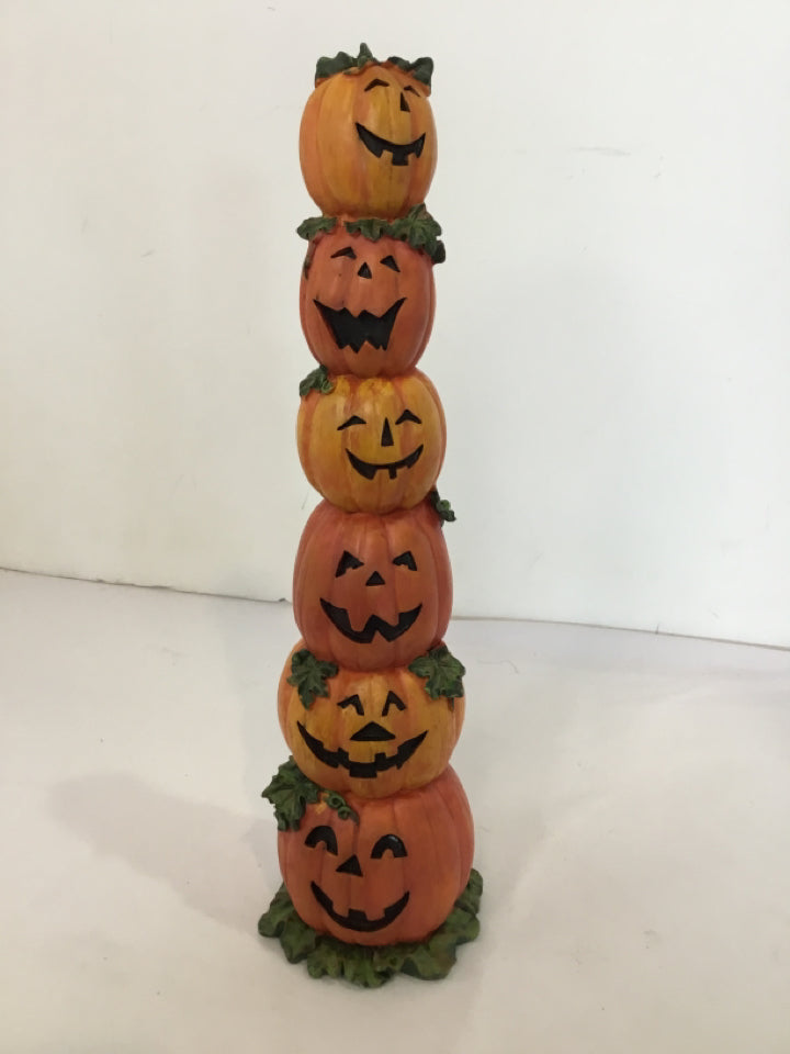 Fall Orange Resin Pumpkin Holiday Item