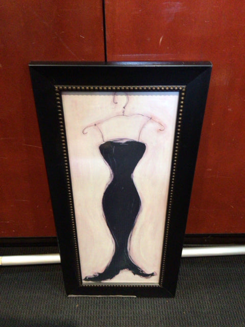 Black Dress Framed Art