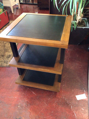 Retro Brown/black Wood Shelf