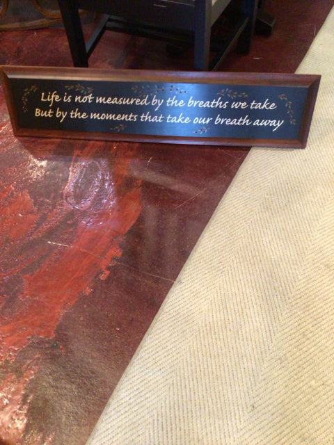 Black/Red Wood Words Sign