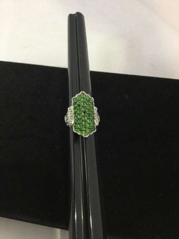 Green Rhinestone Ring