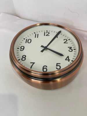 Battery Copper Metal Wall Clock