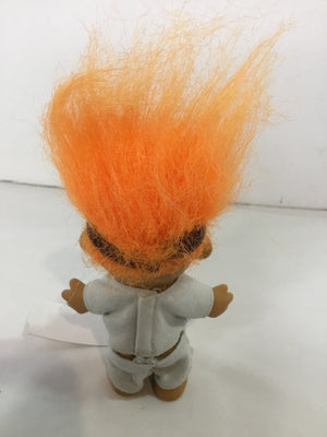 Vintage White/Orange Troll Doll