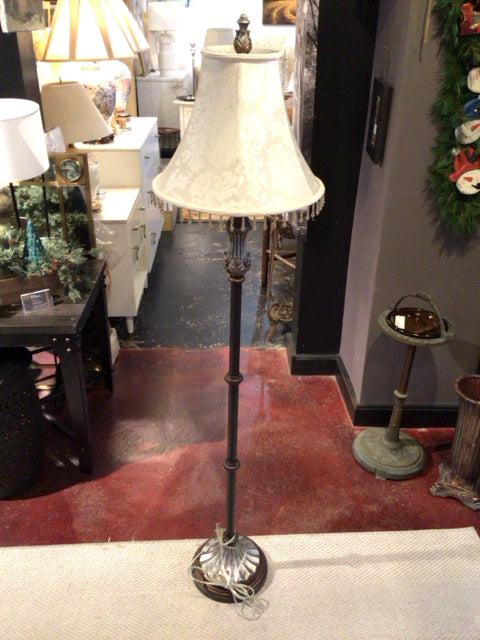 Floor Brown Metal Beaded Lamp