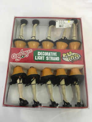 Vintage Christmas Black/Yellow Plastic Lights Holiday Item