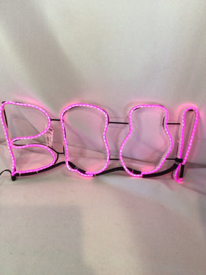 Electric Black/White Metal Light up Holiday Item