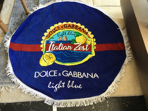 Dolce & Gabbana Blue/White Towel