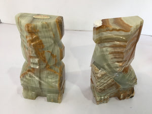 Aztec Multi-Color Marble Tiki Book Ends