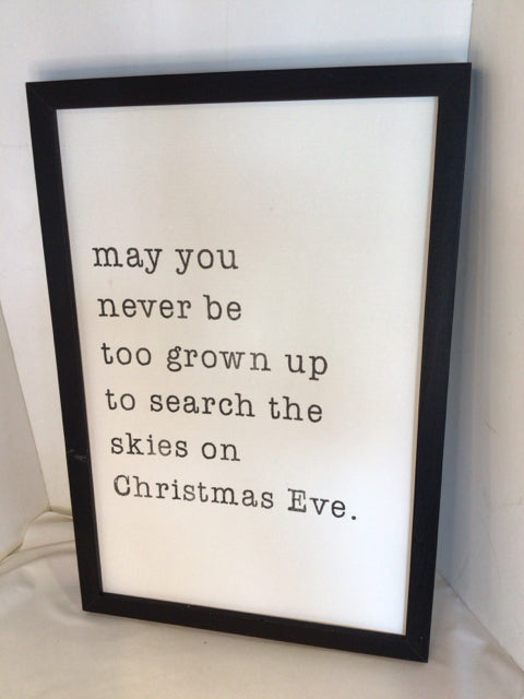 Black/White Wood Words Holiday Item