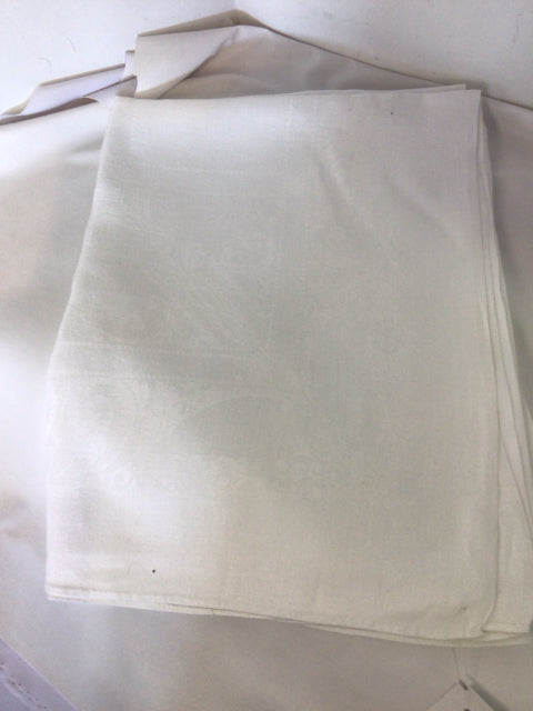 Cream Linen Tablecloth