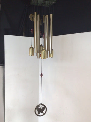 Black/Gold Wood/Metal Wind Chime