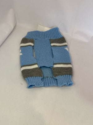 Sweater Gray/blue Acrylic Small Dog Accessories