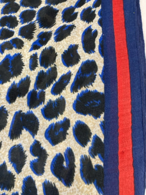 Polyester Blue/Red Scarf