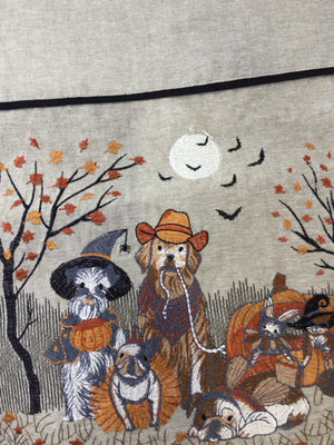 PIER 1 Fall Beige/Multi Cotton Table runner Holiday Item
