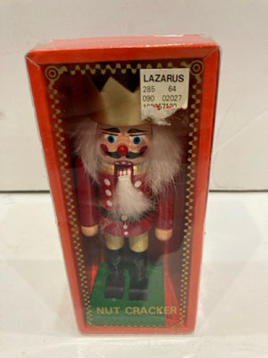 Lazarus Multi-Color Wood Nutcracker Boxed Holiday Item