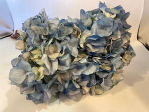 Pottery Barn Blue Silk Hydrangea Faux Flowers