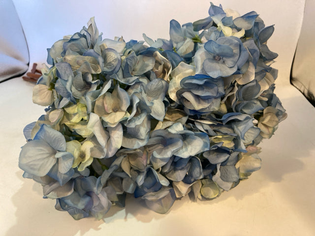 Pottery Barn Blue Silk Hydrangea Faux Flowers