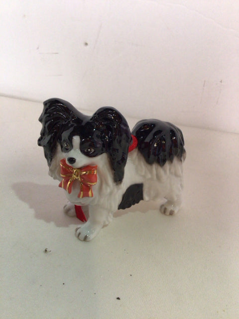 Christmas Multi-Color Porcelain Dog Ornament Holiday Item