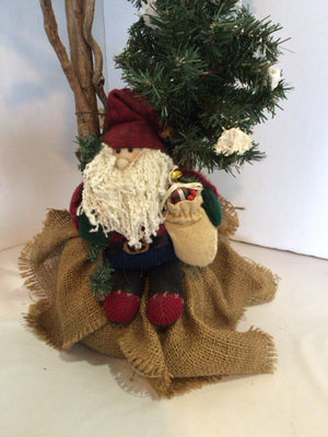 Christmas Green/White Christmas Tree Santa Holiday Item