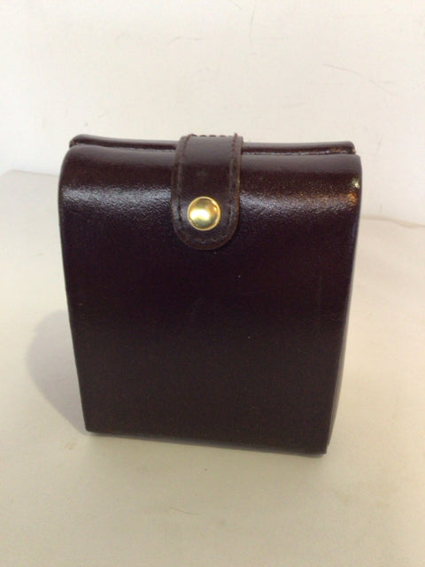 Travel Brown Faux Leather Jewelry Box