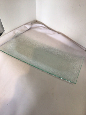 Green Glass Rectangle Tray