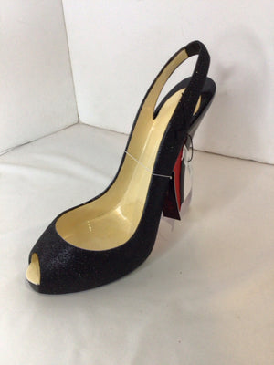 Black Resin Glitter Shoe Misc